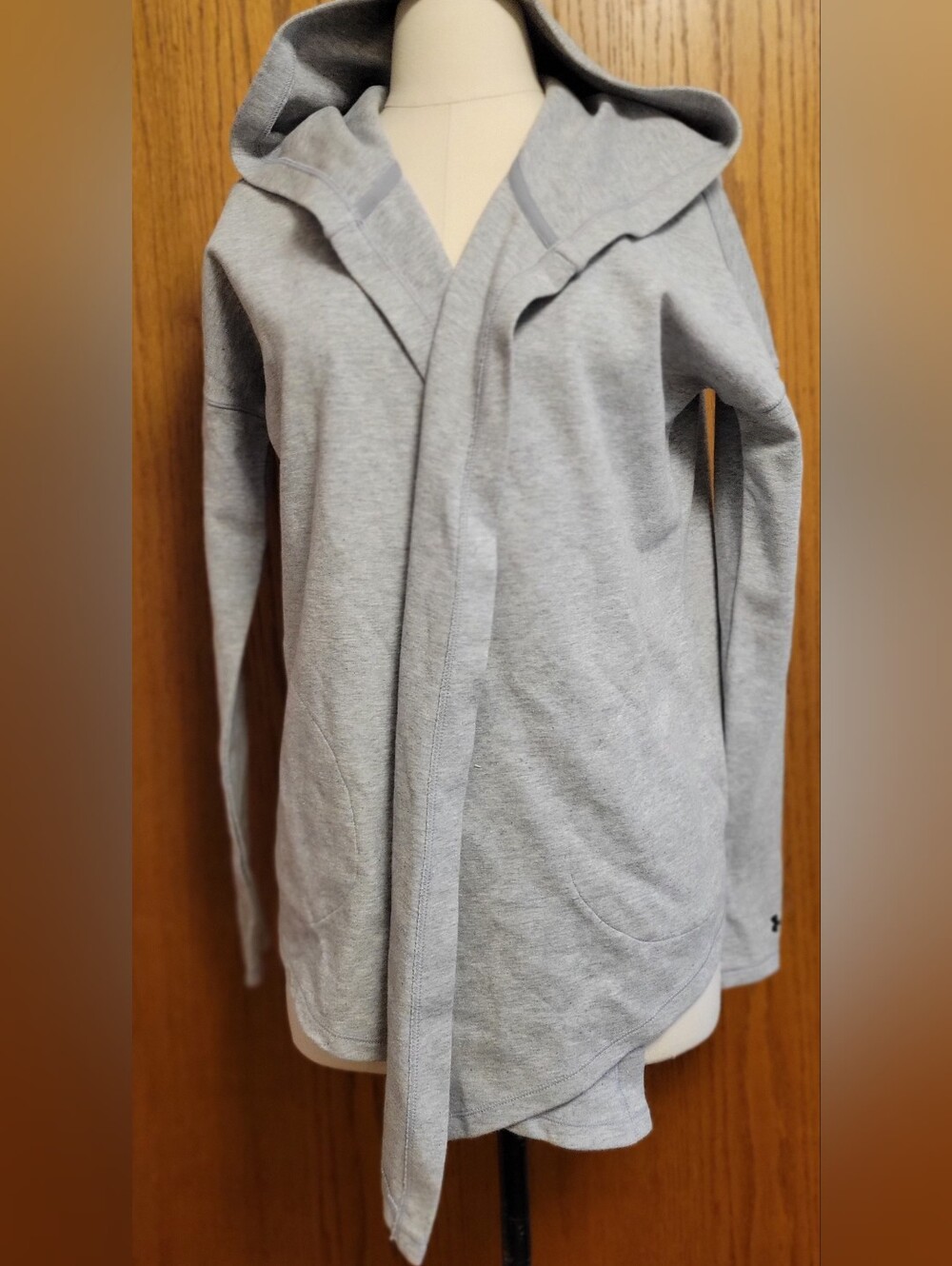 Under Armour Womens Gray Hooded Open Jacket - Soft Everyday Layer XS NWT
